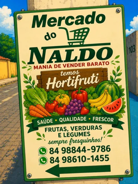 hortifruti mercado do Naldo