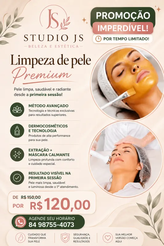 Limpeza de pele Premium