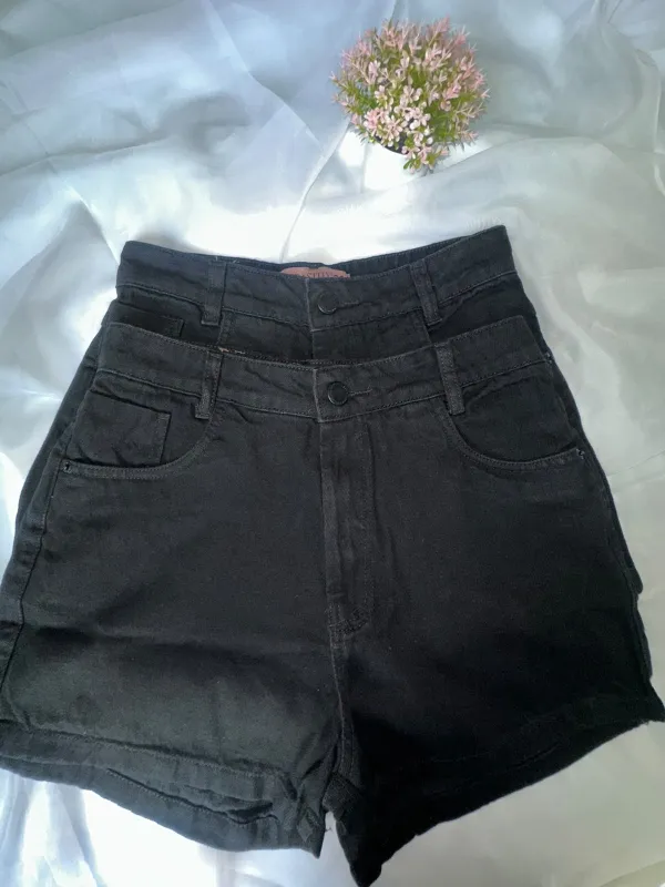 Short Jeans Preto